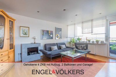 Gehobene 4 ZKB mit Aufzug, 2 Balkonen und Garage!