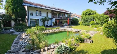 Großes Architekten Haus mit Schwimmteich, provisionsfrei