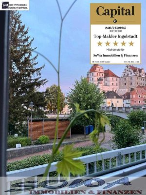 Leopoldineninsel - Schöne bezugsfreie 2 Zimmer Wohnung mit Balkon mit Blick auf das Schloss in ei...