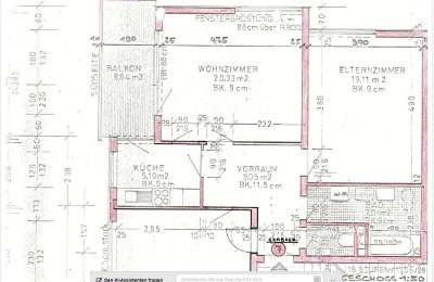 Schöne 3-Zimmer-Wohnung mit großem Gartenanteil in Lustenau Schillerstraße 24a zu vermieten