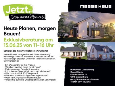 Tag der offenen Tür bei massa haus INFOTAG am 15.06.25 von 11-16 Uhr in Oranienburg