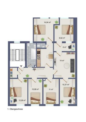 1,5 Zimmer in Wohngemeinschaft, im Zentrum von Rheinfelden zu vermieten