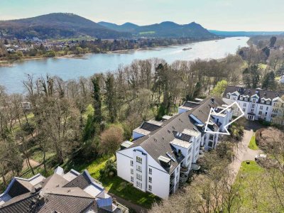 Seltene Gelegenheit - Rheinparkresidenz Bad Godesberg 2-Zimmer DG-Wohnung möbliert