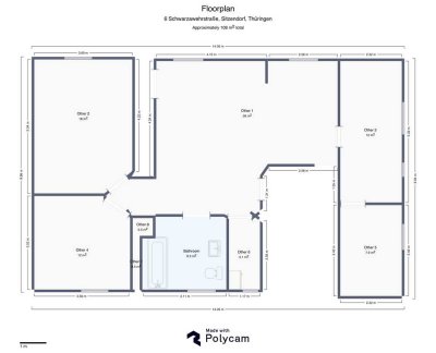 5-Raum-Wohnung im Erdgeschoss mit großer Wohnküche