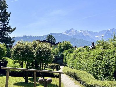Exklusive Erdgeschosswohnung in Top-Lage:  sonnig, ruhig, mit Terrasse & Bergblick