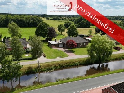 Bungalow mit 13.000 m² Weide und Wald -  in Wiesmoor