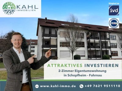 PROVISIONSFREI: Attraktive 2-Zimmer-Dachgeschosswohnung mit TG-Stellplatz in Schopfheim-Fahrnau
