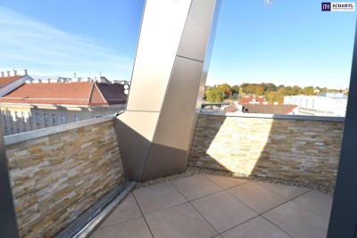 Das Kreative! Extravagante Drei-Zimmer-Wohnung im Dachgeschoss + coole Loggia! NEUWERTIG!