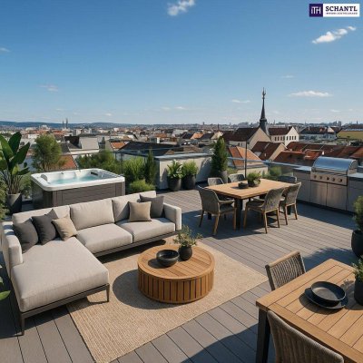 Mit virtuellem Rundgang - BEZUGSFERTIG! Ihr geniales Penthouse mit 175 m² Wohnfläche und 72 m² Dachterrasse on TOP + privater Liftfahrt!