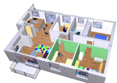 5-Zimmer Wohnung mit 115 m² in Hanau, 1. OG