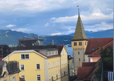 Inselwohntraum Lindau – Attraktive, voll möblierte 1-Zimmerwohnung mit Balkon und Dachterrasse