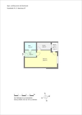 Kleine 1 Zimmerwohnung in Dortmund Hörde mit WBS