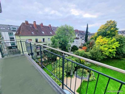 Citylife - Westwall: 3 Raum ETW, Balkon mit grünem Blick,  in gepflegter Wohnanlage, sympathisch ver