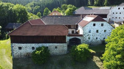 Zufahrt endet beim Hof - 5,1 Hektar arrondiert - zwischen Alberndorf und Neumarkt