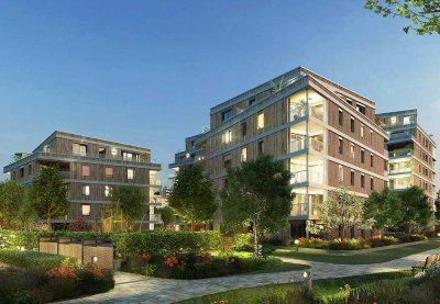 Neubau Erstbezug an der Spree: 2-Zimmerwohnung mit EBK, großer Terrasse & privatem Garten