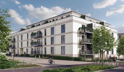 Moderne 2-Zimmer-Neubauwohnung in Düsseldorf-Benrath – Dachterrasse - Inkl. Einbauküche