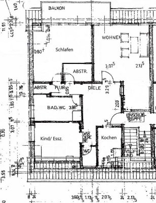 Kapitalanlage: Vermietete 3-Zimmer-Wohnung mit gehobener Innenausstattung und Einbauküche