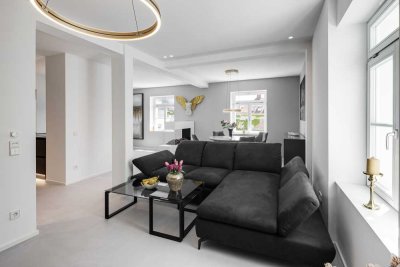 Luxuriöse, möblierte und voll ausgestattete 3-Zimmer-Wohnung mit Balkon in der Münchner Altstadt
