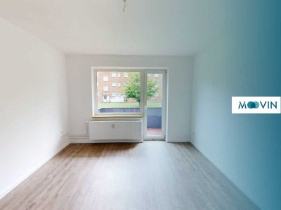 Helle und ruhig gelegene 3-Zimmer-Erdgeschosswohnung mit BALKON und BADEWANNE
