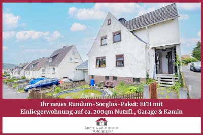 Bezugsfertiges Haus in Zierenberg mit Doppelgarage, zwei Einbauküchen + viel Raum zur Entfaltung