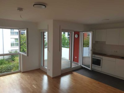 Stilvolle 1-Raum-Wohnung  mit großem Balkon und Einbauküche in Fürth