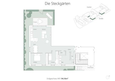 Die Steckgärten - Wohnung A1