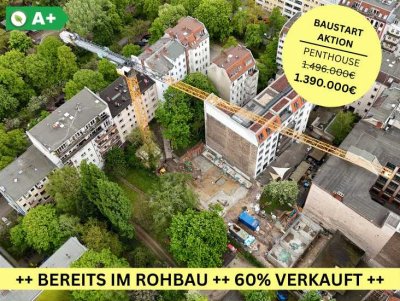 Einmaliges Penthouse: Perfekt geschnitten, 2 Dachterrassen, im ruhigen Innenhof im Herzen Kreuzbergs