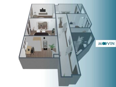 Großzügige 4-Zimmer-Wohnung mit Balkon & Sanierung inklusive