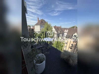 Tauschwohnung: Dachterrassenwohnung mit Flussblick im Herzen von Augsburg