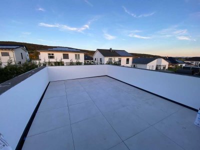 Moderne 4-Zimmer Wohnung/Haushälfte mit großer Dachterrasse