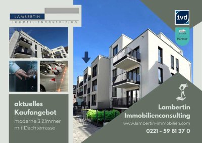 Drei Zimmer mit Dachterrasse