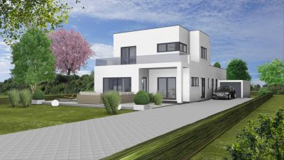 Eigentumswohnung in einer weißen Villa mit 2 Wohneinheiten und Garten, Stadt-Mitte, 1a-Lage, Südlage
