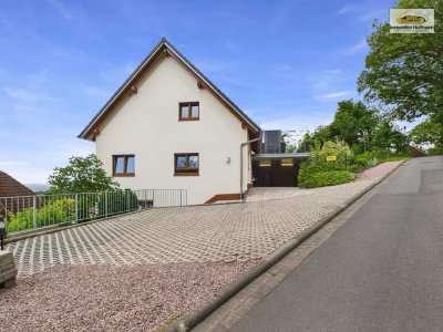 Neubau 2024: ELW, Doppelgarage & Fernblick in Johannesberg‑Rückersbach – PV‑ready & WP, 43 kWh/m²a