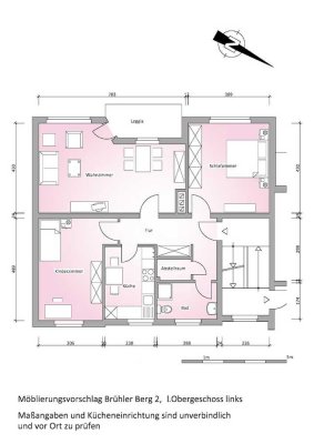 Moderniesierte 3 Zimmer Wohnung am Brühler Berg