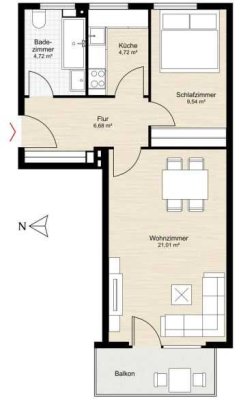 Exklusive 2-Zimmer-Wohnung mit luxuriöser Innenausstattung mit Einbauküche in Hamburg Lohbrügge