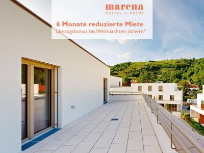 3-Zimmer-Dachgeschoßwohnung mit großer Terrasse + Umzugsbonus: 6 Monate reduzierte Miete | marena – Wohnen in Krems Haus 75b