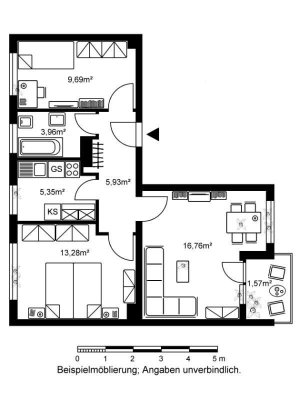Kleine 3-Zimmerwohnung in ruhiger Wohnanlage ist frei!