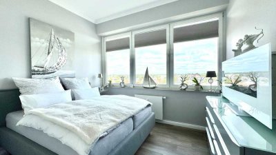 Exklusive Ferienwohnung über den Dächern von Westerland mit traumhaften Weitblick und Pkw-Stellplatz