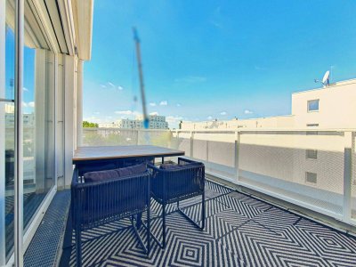 +++ AMBIENTE22: TOP-moderner 3-Zimmer-WOHNTRAUM mit großzügiger 11,30 m² Terrasse und Tiefgaragenplatz beim Blumengärten Hirschstetten! +++