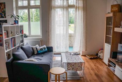 Helle, ruhige 1-Raum-Wohnung mit Balkon und Einbauküche im beliebten Encke-Carré