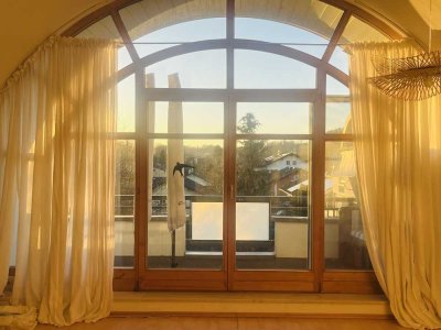 Wunderschöne DG-Wohnung mit Traumblick, fußläufig zum See und Hafen in Prien am Chiemsee