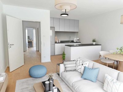 Neubau-Erstbezug: Erdgeschosswohnung in bester Travemünder Lage mit zwei großzügigen Terrassen