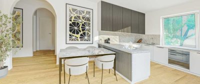 Ruhige 2,5-ZW mit großem Eck-Balkon und guter zentraler Anbindung (inkl. TG)