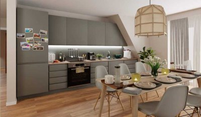 Kapitalanlage in Strandnähe: Ferienwohnung mit 2 Bädern, Balkon und Aufzug im Dachgeschoss
