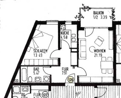 Ideal geschnitten, ruhig und dennoch zentral