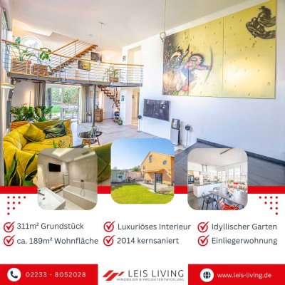 Luxuriöses Einfamilienhaus mit sonnenerfülltem Garten und separater Einliegerwohnung