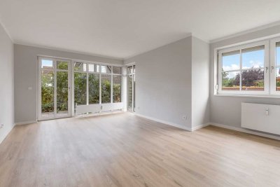Erdgeschosswohnung mit Terrasse, Einbauküche, Duschbad und Stellplatz im grünen Barsbüttel