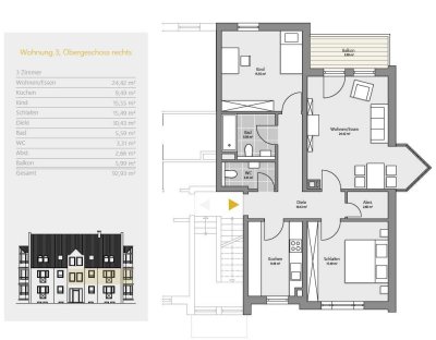 3-ZKB Wohnung mit Balkon - in Rheinböllen!
