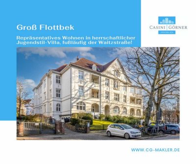 Repräsentatives Wohnen im herrschaftlichen Jugendstilgebäude fußläufig der Waitzstraße!