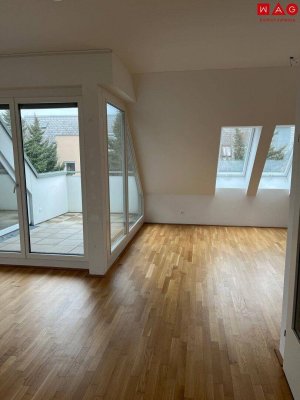 Über den Dächern von Oed/Bindermichl! Wunderschöne, große 2-Raumwohnung mit Dachterrasse! Ab sofort zu beziehen!